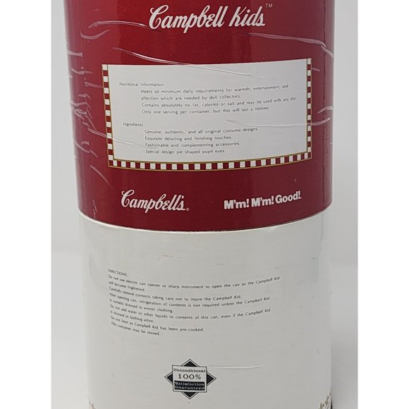 Campbell Soup Kids Doll George Washington With‎ Can 1994 Patricia Loveless - Picture 12 of 14